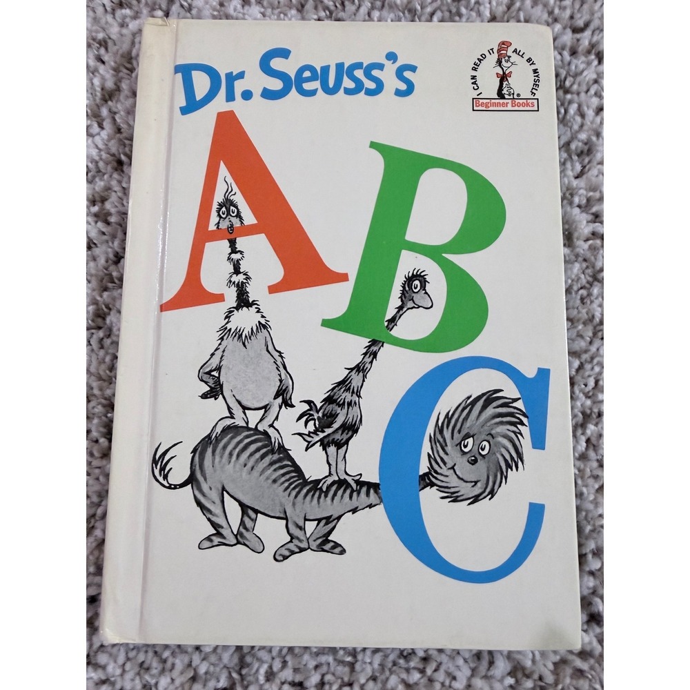 Dr. Seuss's ABC Hardcover Beginner Book Random House Vintage 1963 Edition